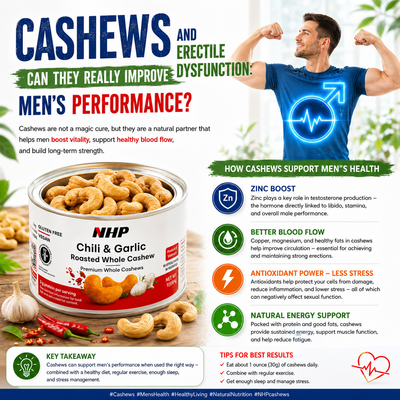 Cashews and Erectile Dysfunction: Can They Truly Restore Men's Vitality?