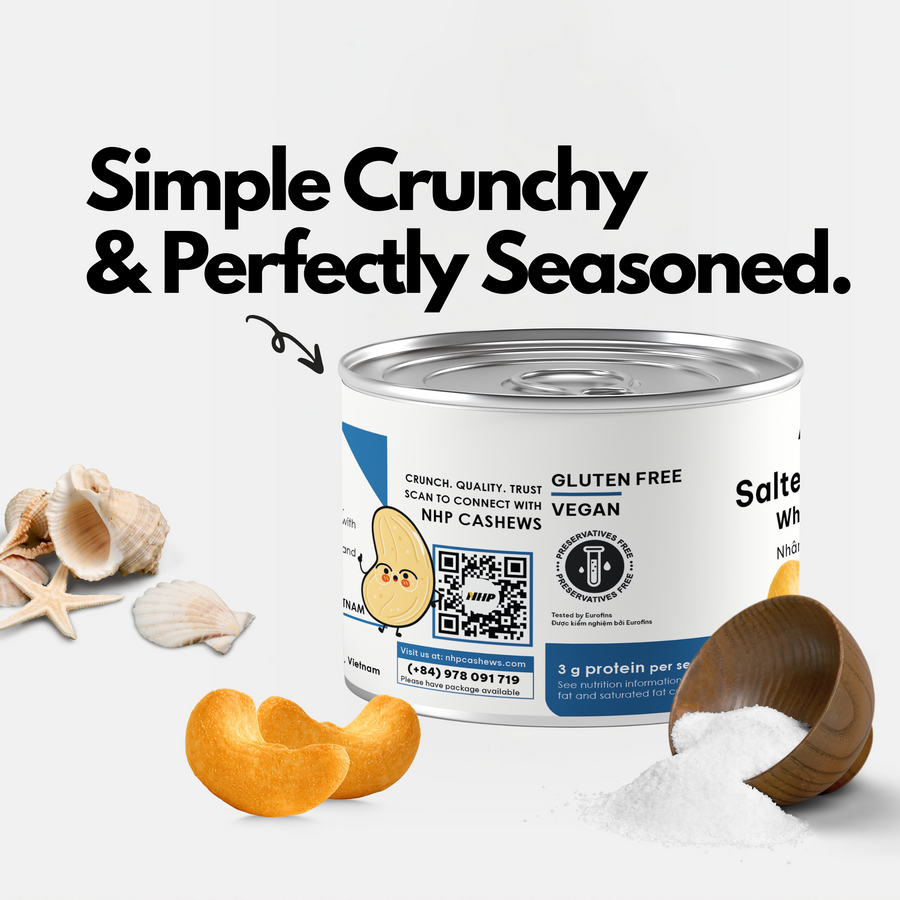 Hạt điều rang muối NHP ăn vặt healthy